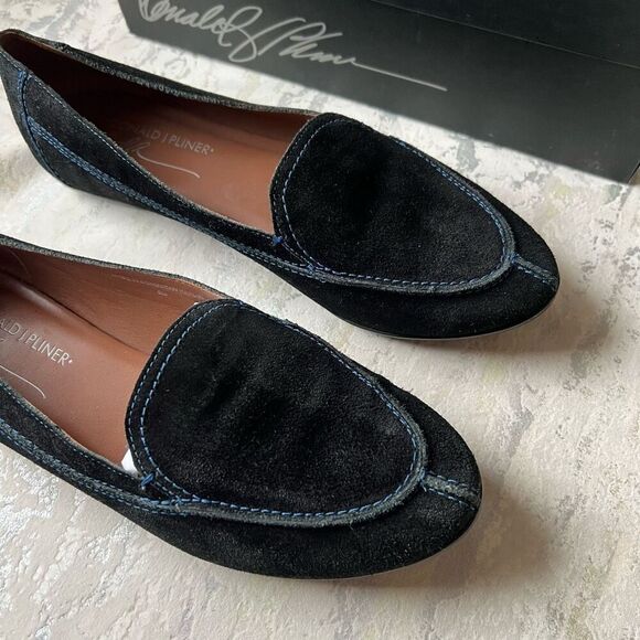 Donald Pliner Black Suede Sport Loafer - Picture 8 of 12